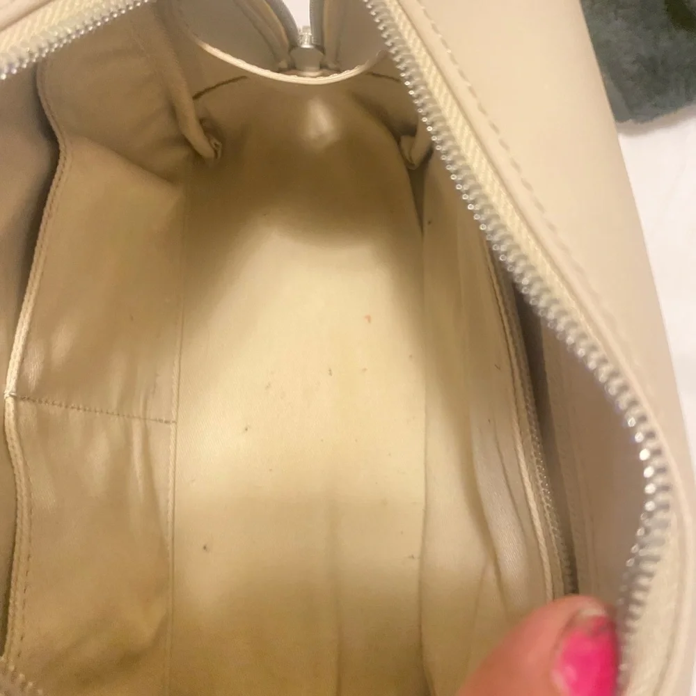 Monos Vegan Leather Large Toiletry Case in Ivory - Picture 6 of 14